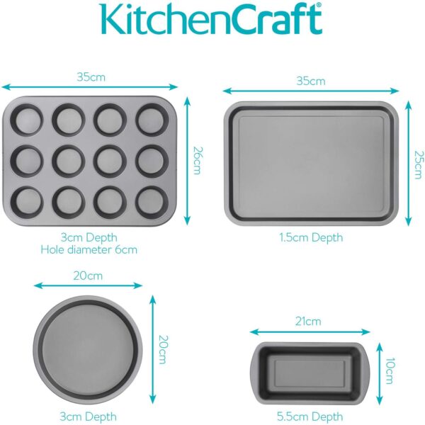 KitchenCraft Four Piece Bakeware Set