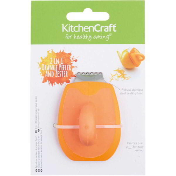 KitchenCraft Healthy Eating Two-In-One Orange Peeler And Zester