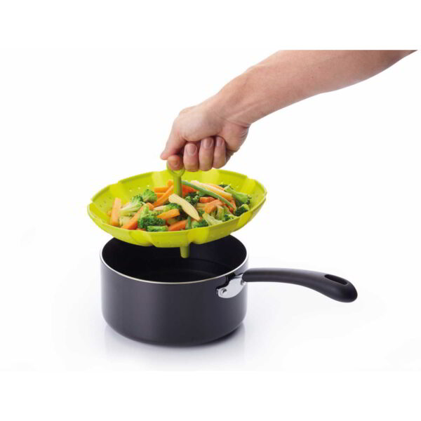 KitchenCraft Healthy Eating 24cm Universal Silicone Steaming Basket