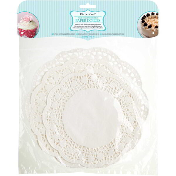 KitchenCraft Sweetly Does It White Paper Doilies Pack of Twenty-Four