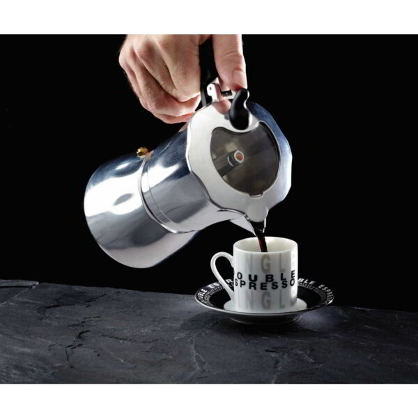 KitchenCraft World of Flavours Italian Espresso Coffee Maker Six Cup 300ml