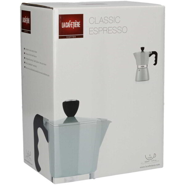 La Cafetiere Aluminium Classic Espresso Maker Pistachio Six Cup 300ml