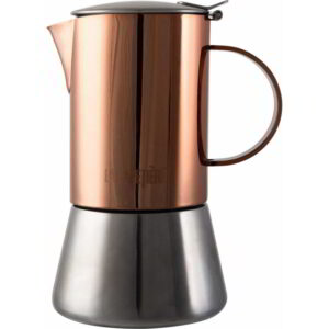 La Cafetière Edited Four Cup Stainless Steel Copper Stovetop