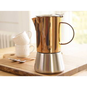La Cafetiere Edited Four Cup Stainless Steel Copper Stovetop
