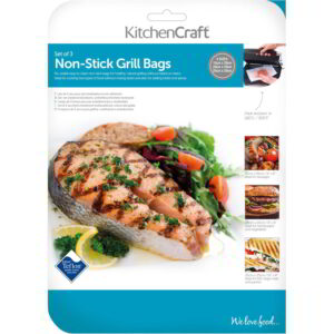 KitchenCraft Set of Three Reusable Non-Stick Grill Bags