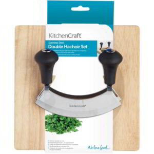 KitchenCraft Stainless Steel Hachoir Set with Hachoir and Board