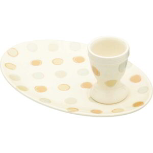 Classic Collection Ceramic Egg Cup and Plate Set