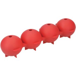 Colourworks Brights Silicone Easy Pop Spherical Ice Mould Red