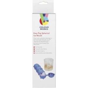 Colourworks Brights Silicone Easy Pop Spherical Ice Mould Blue