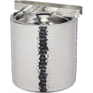 BarCraft Hammered Stainless Steel Ice Bucket