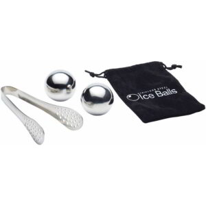 BarCraft Stainless Steel Large Spherical Ice Ball Set