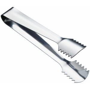 BarCraft Stainless Steel Ice Serving Tongs 16cm