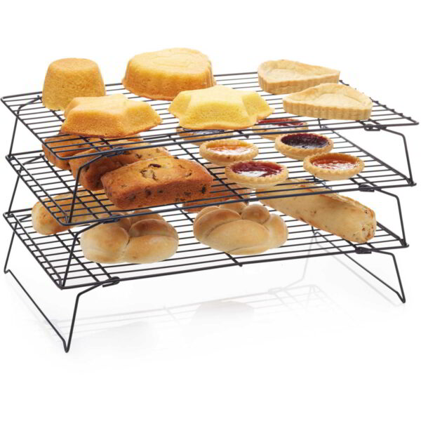KitchenCraft Non-Stick Coated Three Tier Cooling Rack 40x25cm