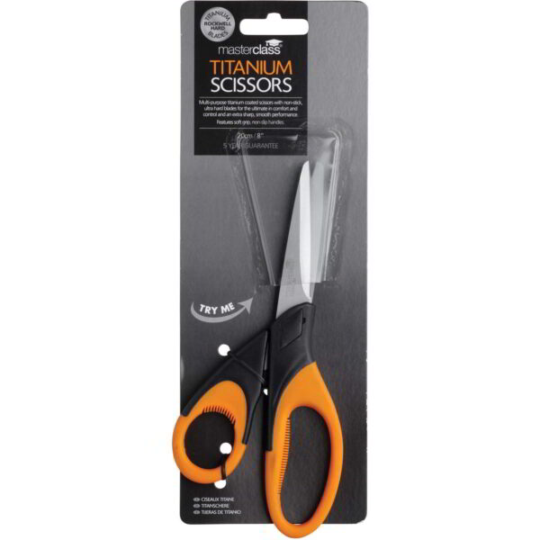 MasterClass Scissors with Duo-Tone Coloured Handles 25cm
