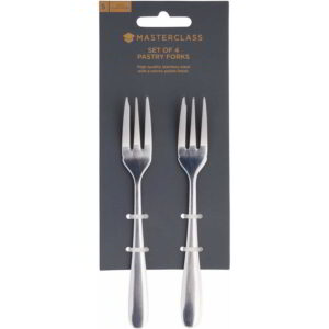 MasterClass Stainless Steel Pastry Forks Set of Four