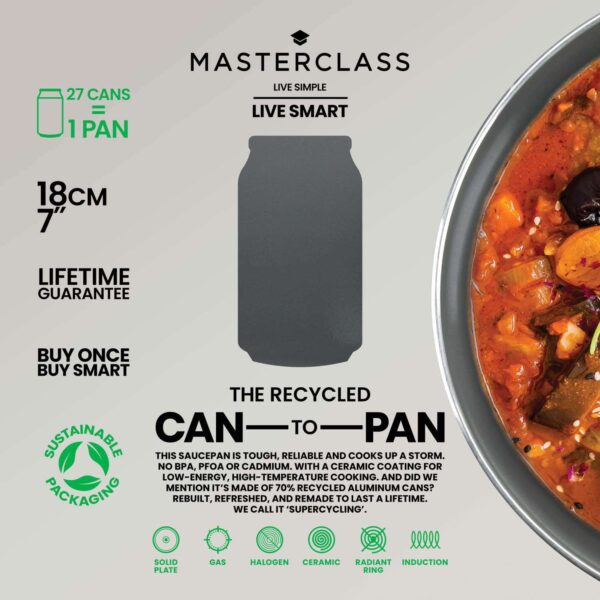 Kastmepott non-stick 18cm Can-To-Pan MasterClass