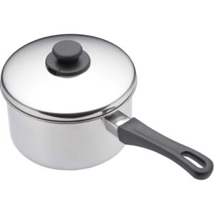 KitchenCraft Stainless Steel Extra Deep Saucepan and Lid 20cm