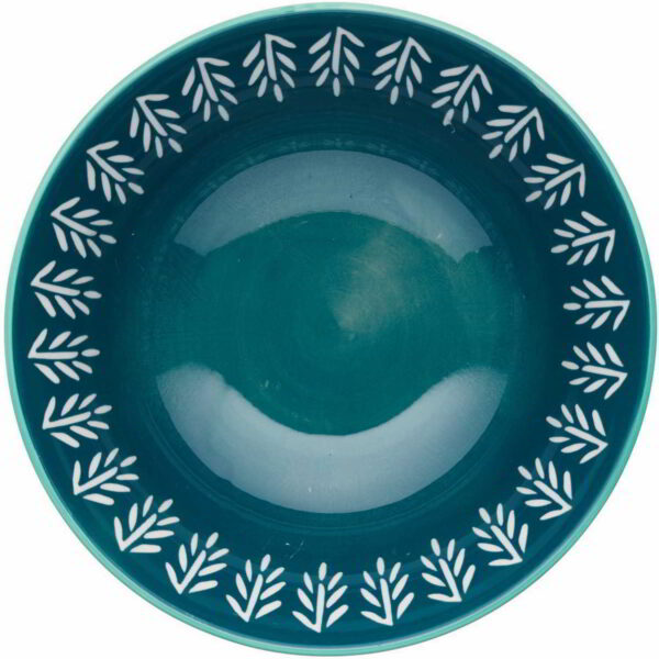 KitchenCraft Glazed Stoneware Bowl Mixed Folk 15.5x7.5cm