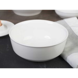 M By Mikasa Whiteware Ridged Cereal Bowl 15cm