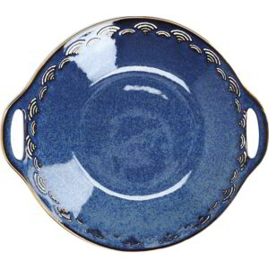 Mikasa Satori Porcelain Serving Bowl 28cm Indigo Blue