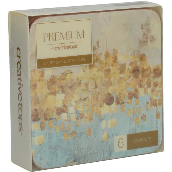 Creative Tops Golden Reflections Pack Of 6 Premium Coasters 10.5cm