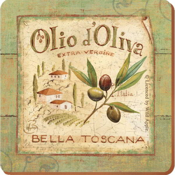 Creative Tops Olio d'Oliva Pack Of 6 Premium Coasters 10.5cm