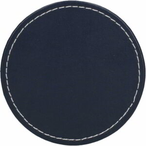 Creative Tops Premium Faux Leather Coasters Pack of 4 Grey 10cm