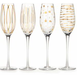Klaasid 210ml 4tk 'cheers gold champagne' Mikasa