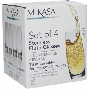 Mikasa Julie Set of Four Stemless Flute Glasses 500ml