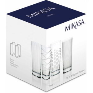 Mikasa Cheers Set of Four High Ball Glasses 550ml