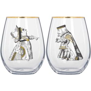 V&A Alice in Wonderland Set of 2 Tumblers His and Hers 590ml