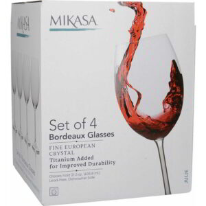 Mikasa Julie Set of Four Bordeaux Glasses 610ml