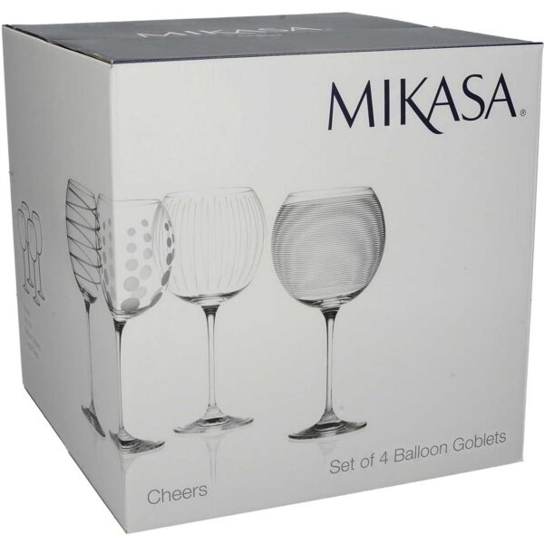 Mikasa Cheers Set of Four Balloon Glasses 750ml