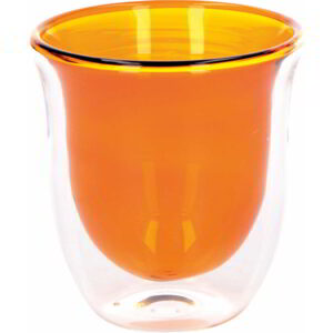 La Cafetière Amber 220ml Set of Two Double Walled Glasses