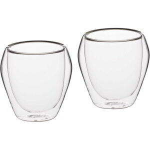 KitchenCraft Le'Xpress Double Walled Glass Tumblers Set of Two 250ml