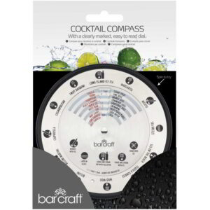 Kokteilikompass retseptidega roostevaba BarCraft
