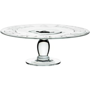 Master Class Artesà Etched Glass Footed Cake Stand 30x11cm