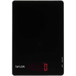 Taylor Pro Black Glass Digital Dual Kitchen Scale 5kg