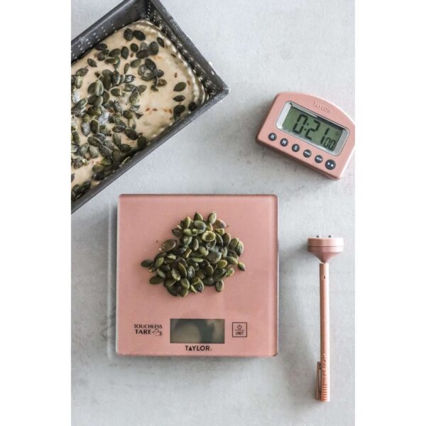 Taylor Pro Kitchen Weighing and Measuring Set Rose Gold
