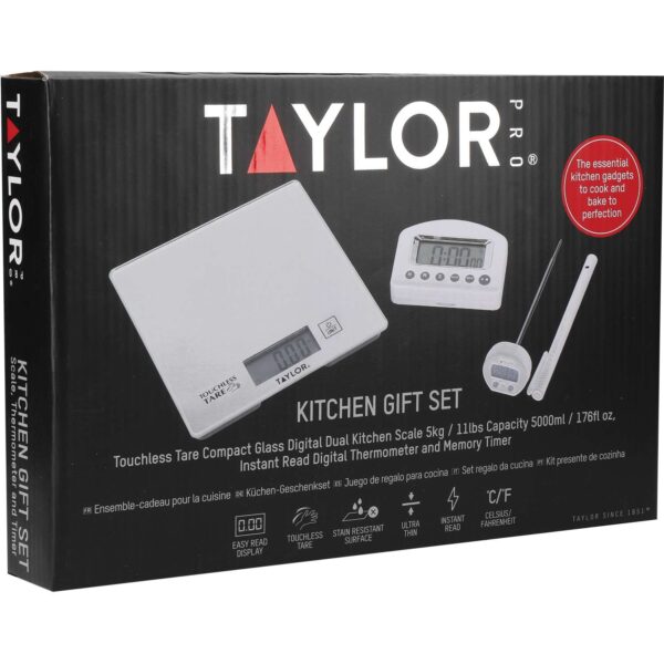 Taylor Pro Kitchen Weighing and Measuring Set Silver