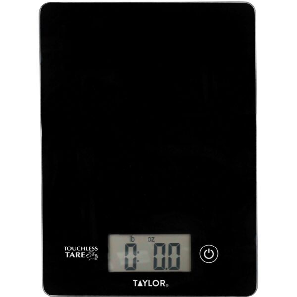 Taylor Pro Touchless TARE Digital Dual Kitchen Scales 5Kg (11lbs / 5 litres) Black