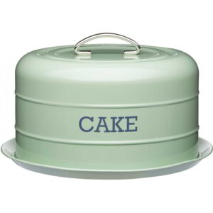 KitchenCraft Living Nostalgia Airtight Domed Cake Tin 28.5x18cm English Sage