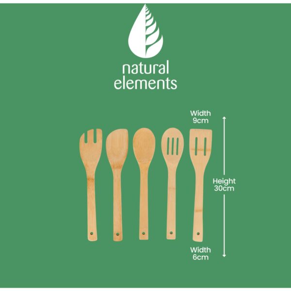 Natural Elements Bamboo Kitchen Utensil Set