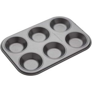 MasterClass Non-Stick Six Hole Shallow Baking Pan 24x16cm