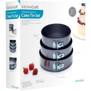 KitchenCraft Non-Stick Spring Form Cake Pans Set of Three