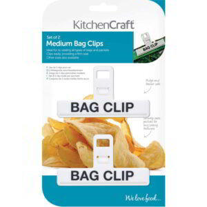 KitchenCraft Plastic Bag Clips Medium Set of Two