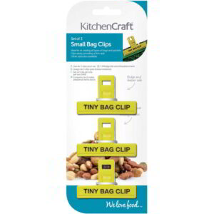 KitchenCraft Plastic Bag Clips Small Set of Three