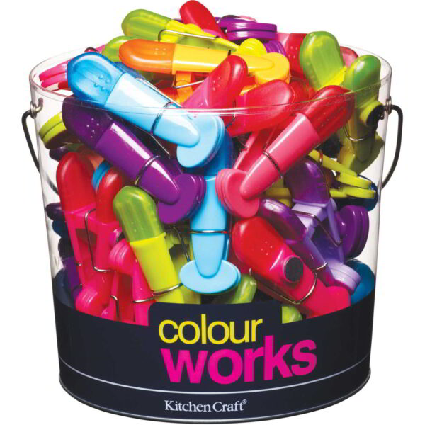 Colourworks Brights Silicone Bag Clips