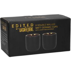 La Cafetiere Edited Set of 2 110ml Double Walled Mugs