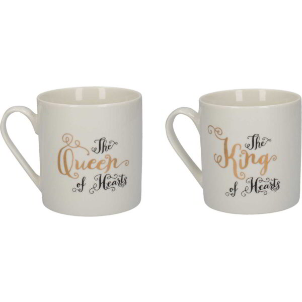 V&A Alice in Wonderland Set of 2 Mugs His & Hers 350ml
